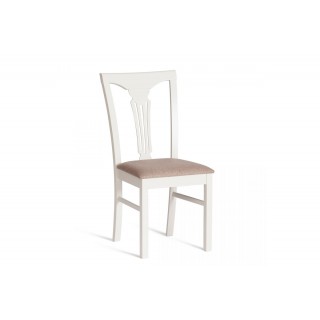 Стул - Гермес/ Hermes [дерево гевея, 43х49х94см, Ivory white, ткань серая (TM-164) 